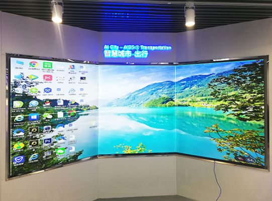 弧形無(wú)縫拼接屏該如何安裝？