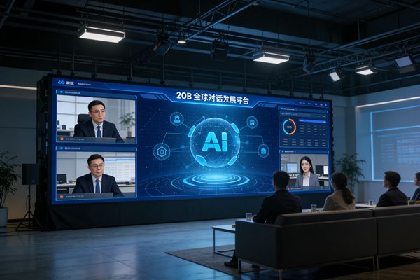 AI治理與創(chuàng)新并行，維康COB顯示屏助力全球?qū)υ捒梢暬?><span id=